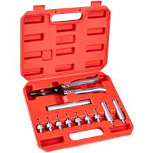 Valve Seal Removal Tool Kit with Valve Stem Seal Pliers, 11pcs Heavy‑Duty Set for Engine Maintenance