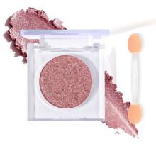 Glitter Eyeshadow Palette Pink Pearl Glow Long Lasting Ultra Blendable with Brush 08# Blushing Stardust