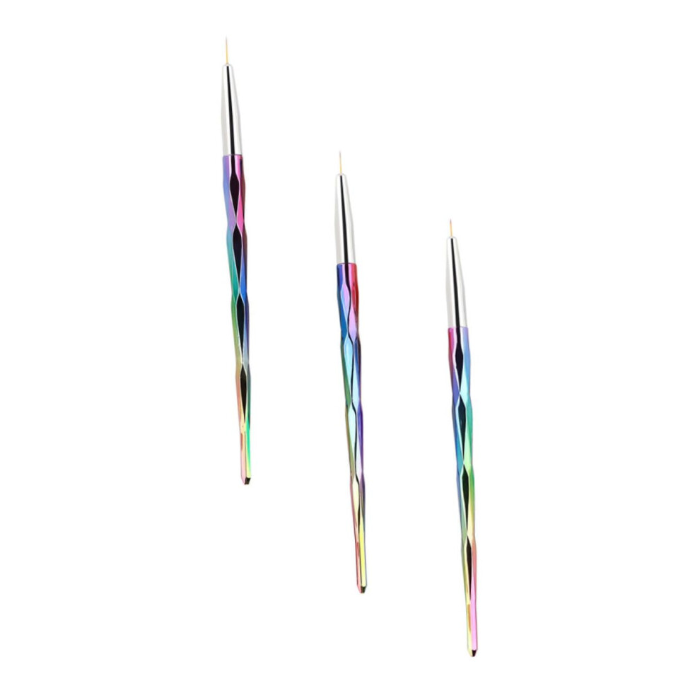 3pcs Fine Detail Nail Art Pen Set for Precision Nail Drawing and Professional Manicure