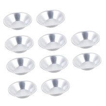 10pcs Egg Tart Molds Aluminum NonStick Baking Cups for Pies Pudding Tartlets Easy Release