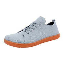 Barefoot Hiking Shoes for Men, Waterproof Leather, Breathable Wide Fit Trekking Trainers, Gray 10
