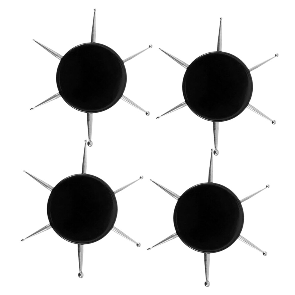 4pcs Nail Art Dotting Tool Set with Ergonomic Grip for Precise Designs and Rhinestones