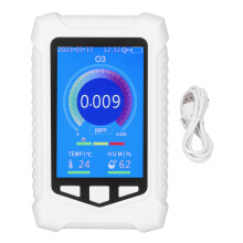 Luchtdetector voor het testen van de binnenluchtkwaliteit, ozonmeter met gevoelige sensoren en kleurenscherm, draagbare luchtkwaliteitsmonitor