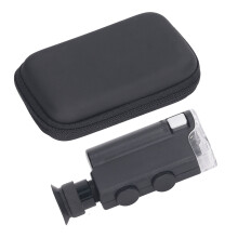 Microscopio de bolsillo portátil, sistema de iluminación LED y UV dual para una inspección precisa de detalles, diseño ultracompacto y de