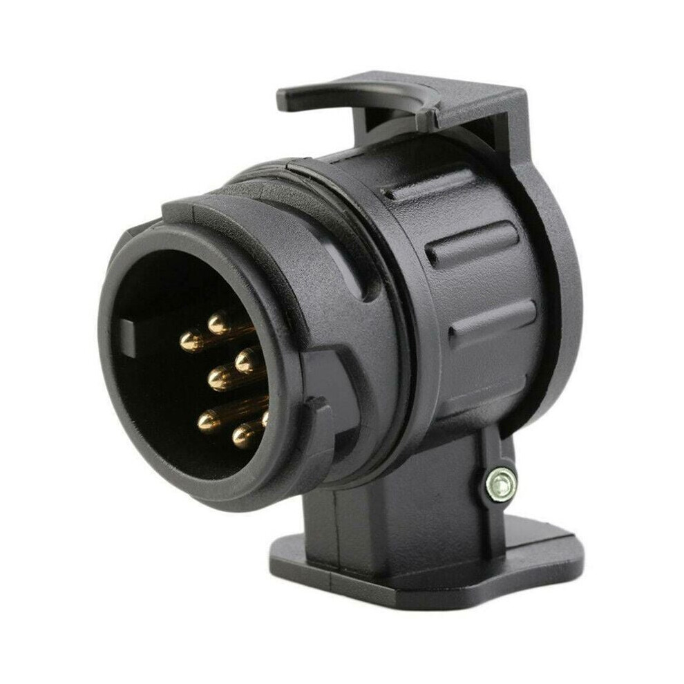 Secure Connection Trailer, Plastic Construction Weatherproof Adapter For Your Caravan Lighting Feed Black 9423501430090