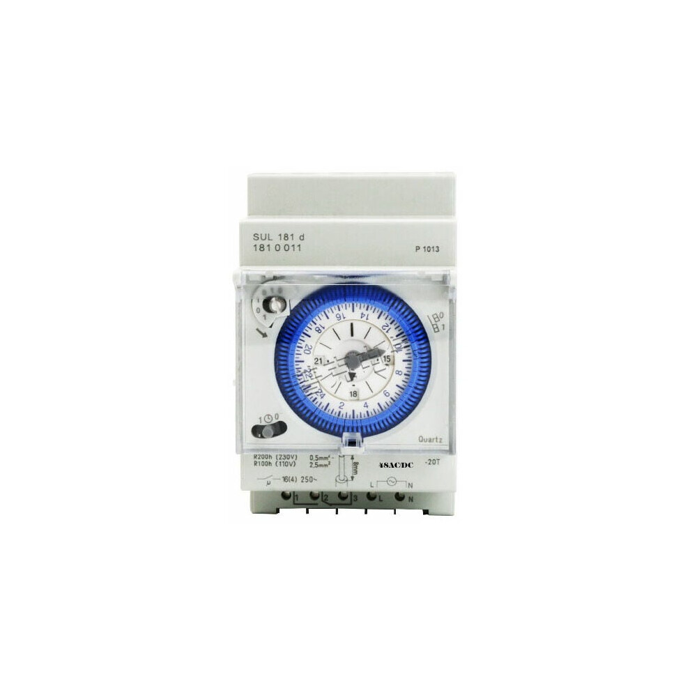Daily Program Analogue Time Switch, Mechanical Hour Timer With Precise Timer Functionality For Shop Window Lighting And Pump Control 9169997641953