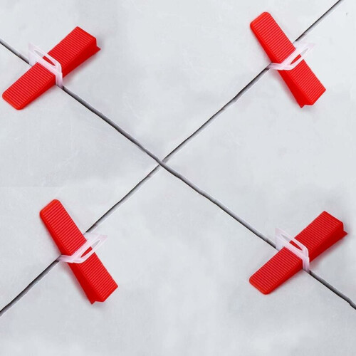 Innovative Tile Leveling System, Plastic Tile Leveling Clips for Professional Ceramic Tile Installation, Smooth Surface Various Types of Tile Spacers 1