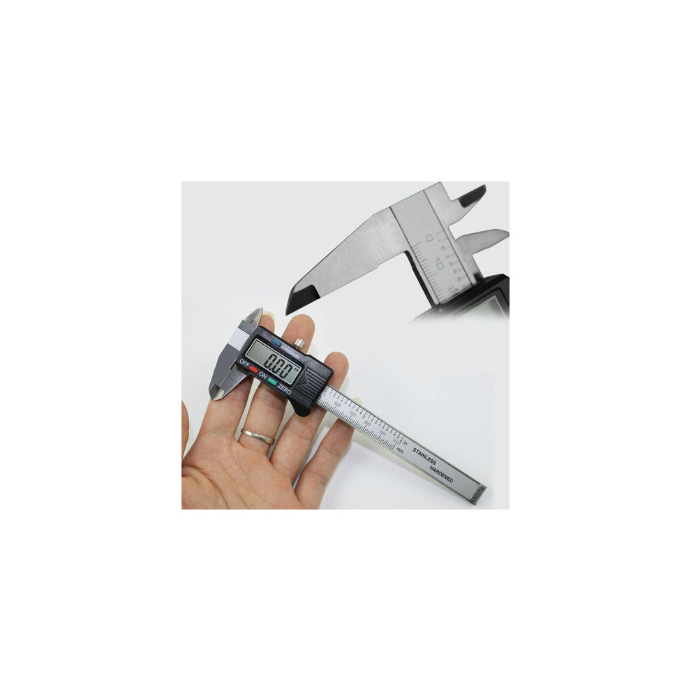 Precision Measurements Digital Caliper, Industrial Automotive Large Lcd Screen Quick Switch Inch Millimeter Stainless Steel Easy Operation 9423501823373