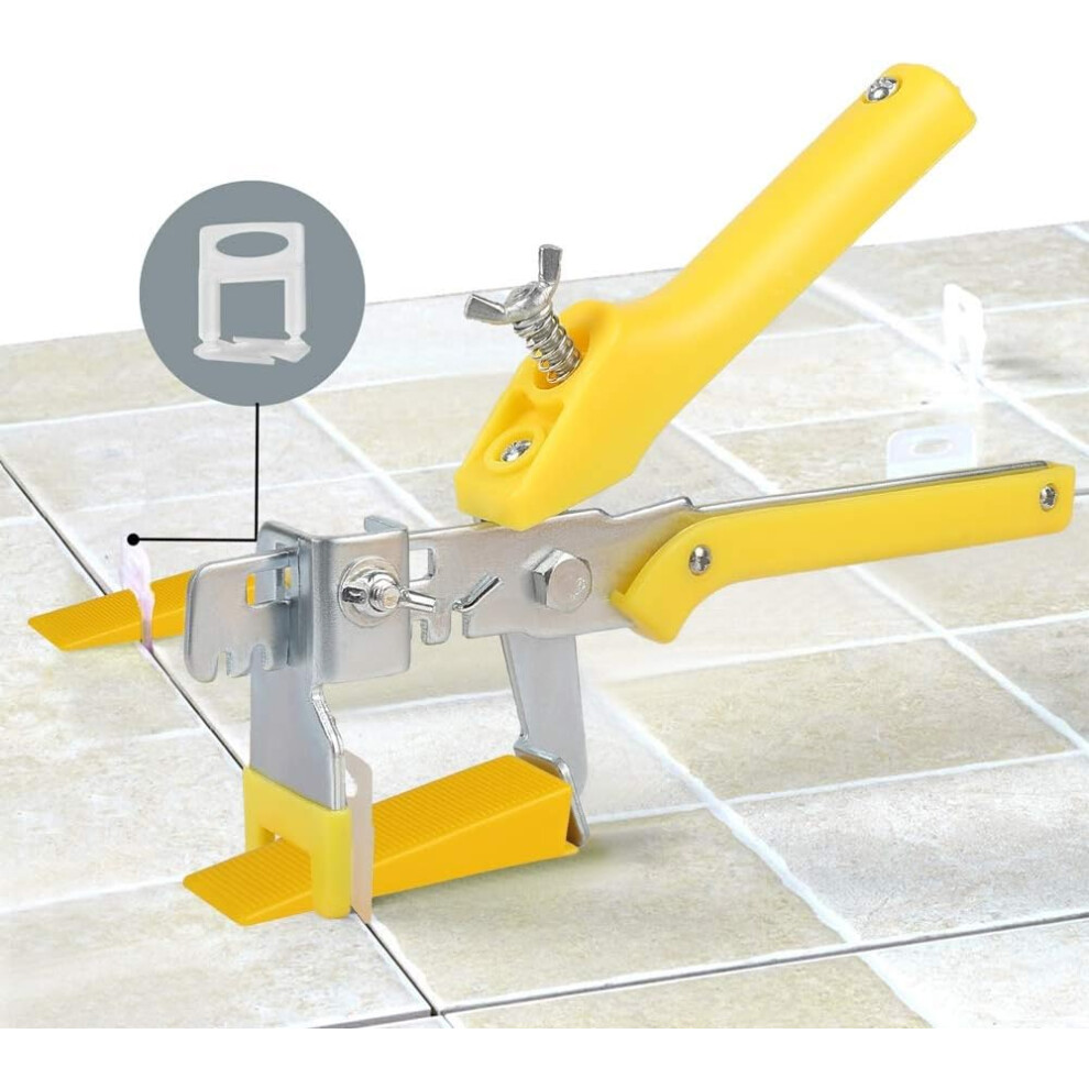 Durable Tile Leveling System For Consistent Finish, Non-Reusable Spacers Guarantee Level Tiles, Tile Pliers Enhance Wide Application & Construction 9358999107103