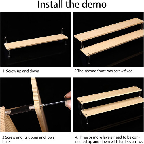 Χειροποίητη ξύλινη βάση επίδειξης, υψηλή συμβατότητα για διάφορα αντικείμενα 1