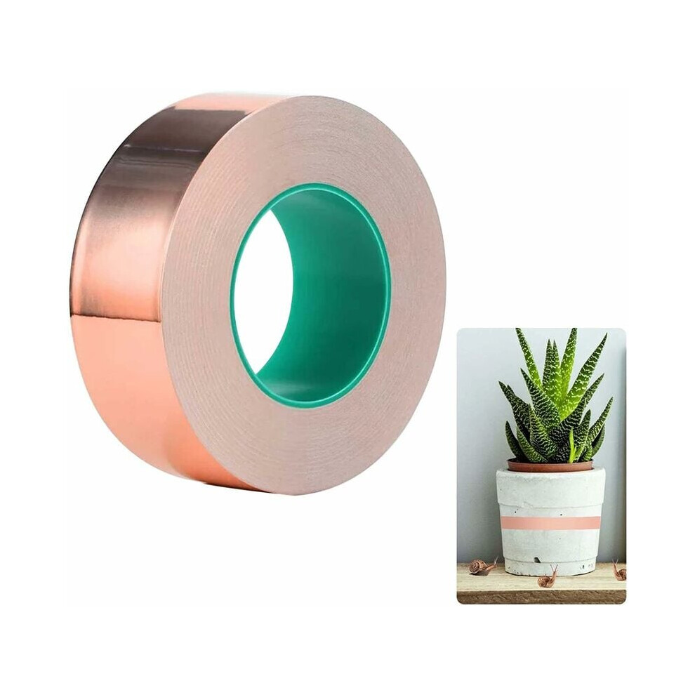 Copper Foil For Emi Shielding, Dual Conductivity Paper, Easy Application, Resistant To Oxidation, Grounding For Electronics & Crafts (30Mm Wide) 9173940941915