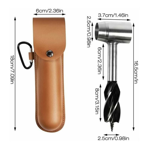 Scotch Eye Auger για έργα Bushcraft, Χειροκίνητος τρυπάνι με χάλυβα βαρέως τύπου, Φορητό 2