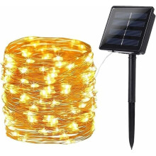 Op zonne-energie werkende lichtslingers, waterdicht ontwerp voor betrouwbaarheid, duurzame zilverkleurige draad voor een lange levensduur, eenvoudige