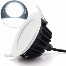 Mini faretto da incasso a LED dimmerabile da 9W ad alta efficienza, consente di risparmiare sui costi energetici con una durata di oltre 30.000 ore,