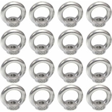 Tuercas de ojo de elevación duraderas, tuercas roscadas de acero inoxidable con rosca métrica para usos múltiples en el hogar y el jardín.