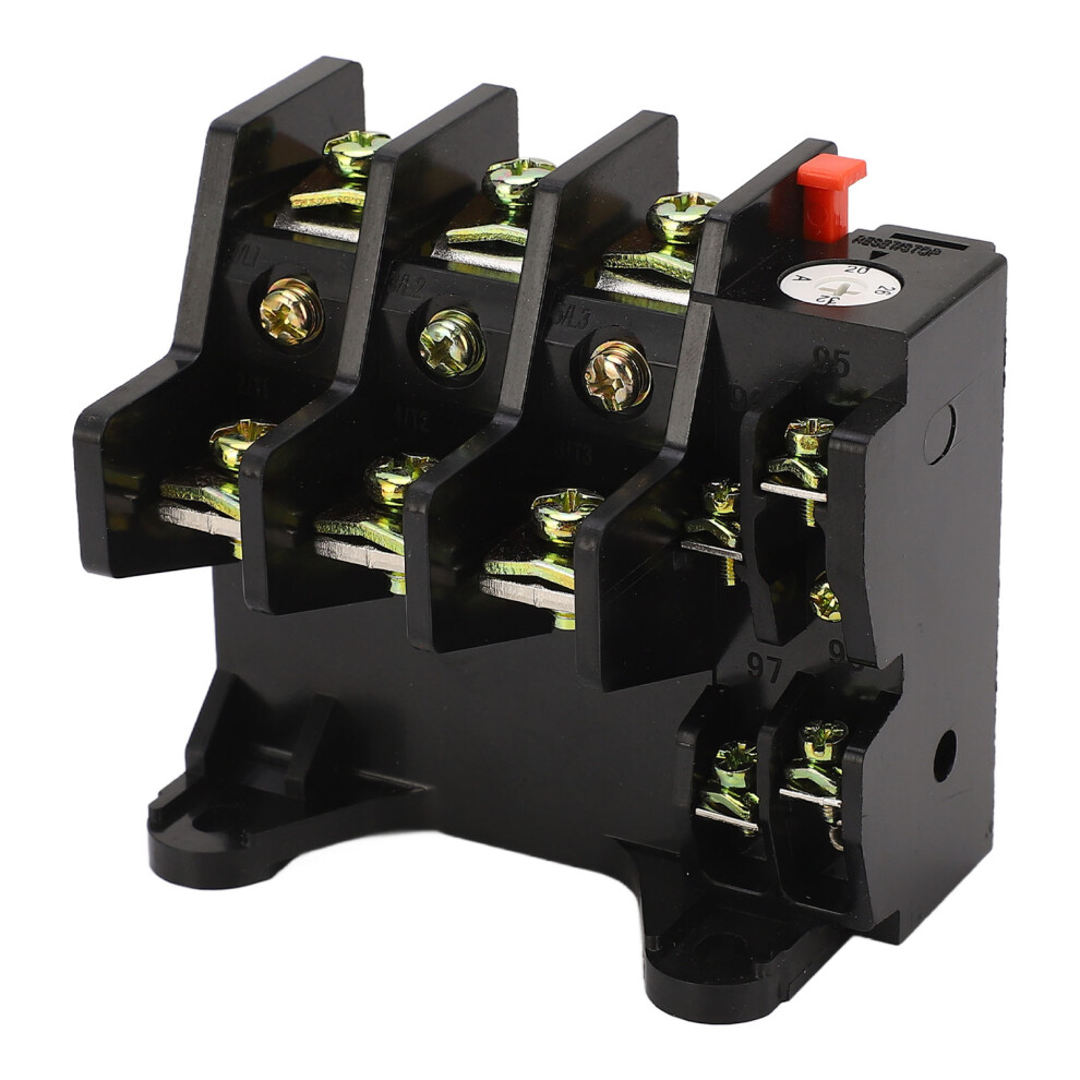 Relay Protector With 3 Phase Ac400v 20-32A Overload Relay, Thermal Overload Relay With Phase Failure Detection And High Dielectric Strength Housing 9340258015342
