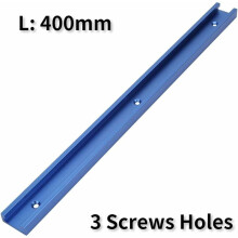 Versatile Woodworking Chute Rail, Easy Installation T-Slot Miter Track for Drill Press and Wood Router Table Upgrades (400mm)