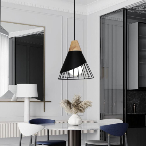 Τραπεζαρία σε στυλ Mid-Century & Modern, με βάση σε σχήμα U για συναρμολόγηση χωρίς 1