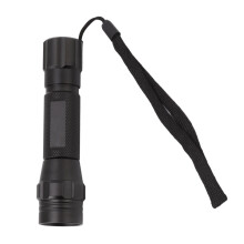 Aluminium3Gears Verstellbare Taschenlampe, dreistufig einstellbare Helligkeit mit blauer LED und Zoomfunktion, Mini-Taschenlampe für unterwegs
