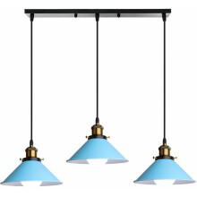 Decorative Ceiling, Modern Minimalist Design Macaron Chandeliers with Metal Cage Hanging Lamps, Nordic Pendant Ceiling Light for Dining Room, Office,