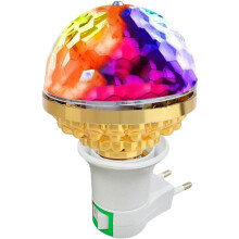 Bola de Discoteca com Projeção 3D: Transforme qualquer espaço em um espetáculo de luzes incrível. Design plug and play para uma instalação