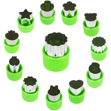 Culinary Artist's Palette, Melon Baller Scoop Sandwich Cutters, Enrich Your Diy Biscuits And Vegetable Fruit Cutter Shapes Experience, 12Pcs