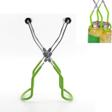 Pince à bocaux en matériau recouvert de vinyle, retrait sécuritaire de l'eau bouillante et utilisation antidérapante pour une tranquillité