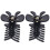 Set di fermagli per capelli francesi da donna, 6 pezzi, accessori per capelli in plastica nera con materiale resistente e design decorativo per 4