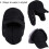 Καπέλο Ushanka με μάσκα προσώπου, ζεστό καπέλο Trapper πλήρους κάλυψης με ρυθμιζόμενο 4
