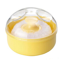 Effortless Beauty On The Go: Baby Powder Puff, Plastic Acrylic Wool Fabric, Soft Cloth Sponge, Easy One-Handed Operation, Perfect For Evenly Applying