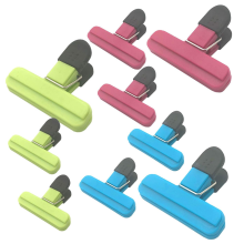 Clip per sacchetti alimentari di varie misure, impugnatura in gomma antiscivolo per una presa comoda, clip grandi per patatine con chiusura ermetica,