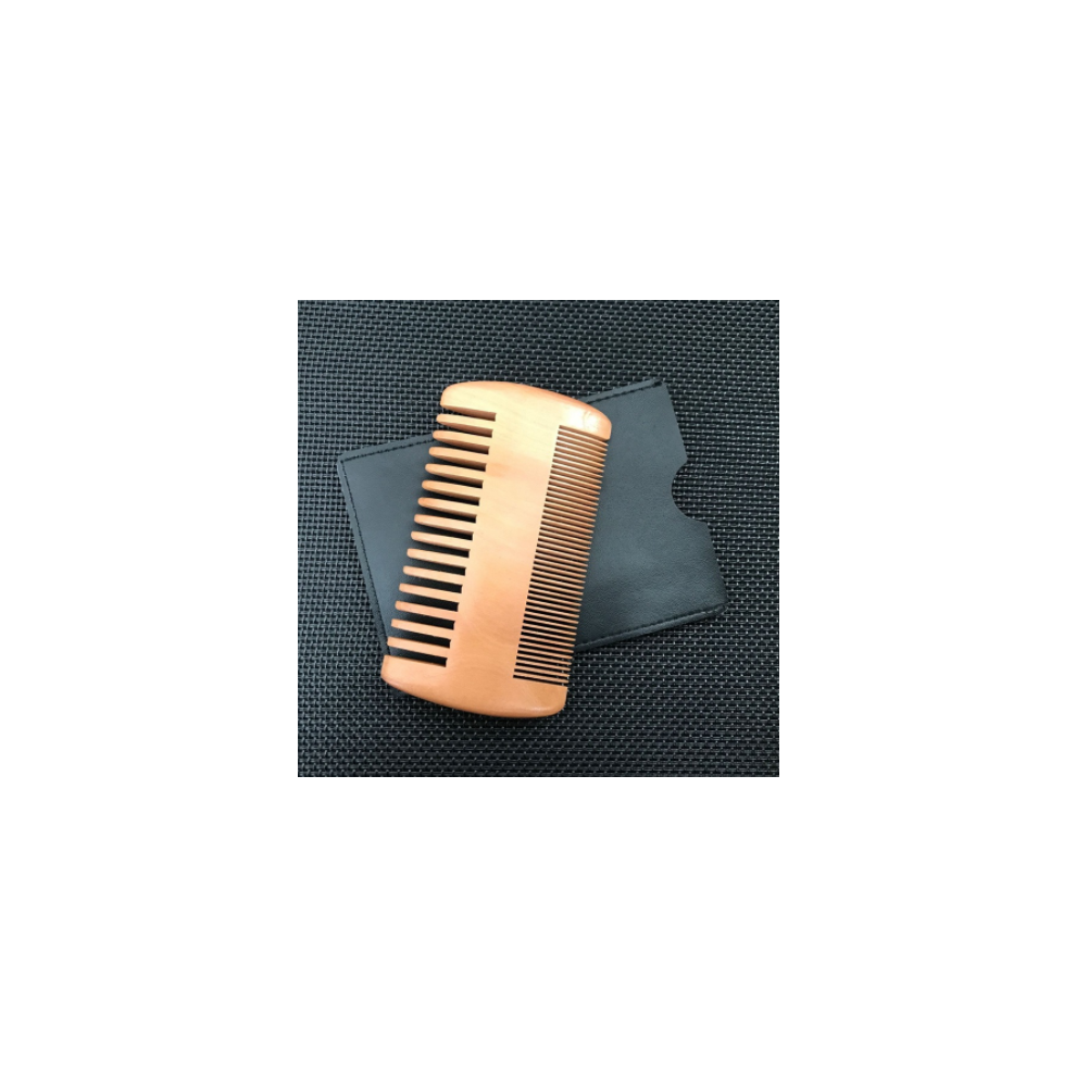 Unisex Gentleman's Choice: Natural Sandalwood Beard Comb, Fine & Coarse Teeth, Anti Static Electricity, Travel Pocket Comb, Promotes Healthy Growth, Anti
