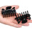 Set di fermagli per capelli francesi da donna, 6 pezzi, accessori per capelli in plastica nera con materiale resistente e design decorativo per 6