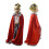Στολή Στέμματος για Παιδιά, Παιδικό Σετ Στολής Βασιλιά με Κόκκινο Μανδύα για 4