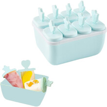 Tacar Múnlaí Popsicles Oighir, Múnlaí Popsicles Ilchuspóireacha Neamh-Tocsaineacha le Bataí Saor ó BPA le haghaidh Spraoi Popsicles Oighir