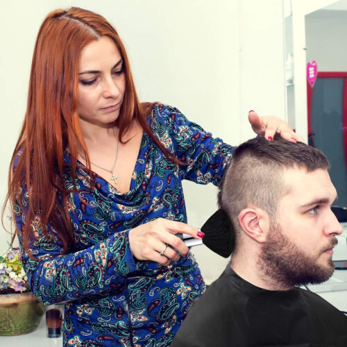Κάπα κομμωτηρίου, επαγγελματικού τύπου ρυθμιζόμενο κλείσιμο με κούμπωμα, 2