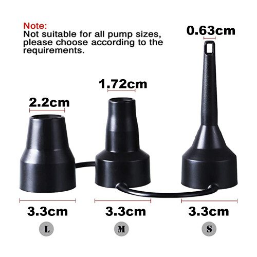 Inflatable Adventures, Replacement Nozzles for Your Air Pump, Different Sizes for Versatile Use 1