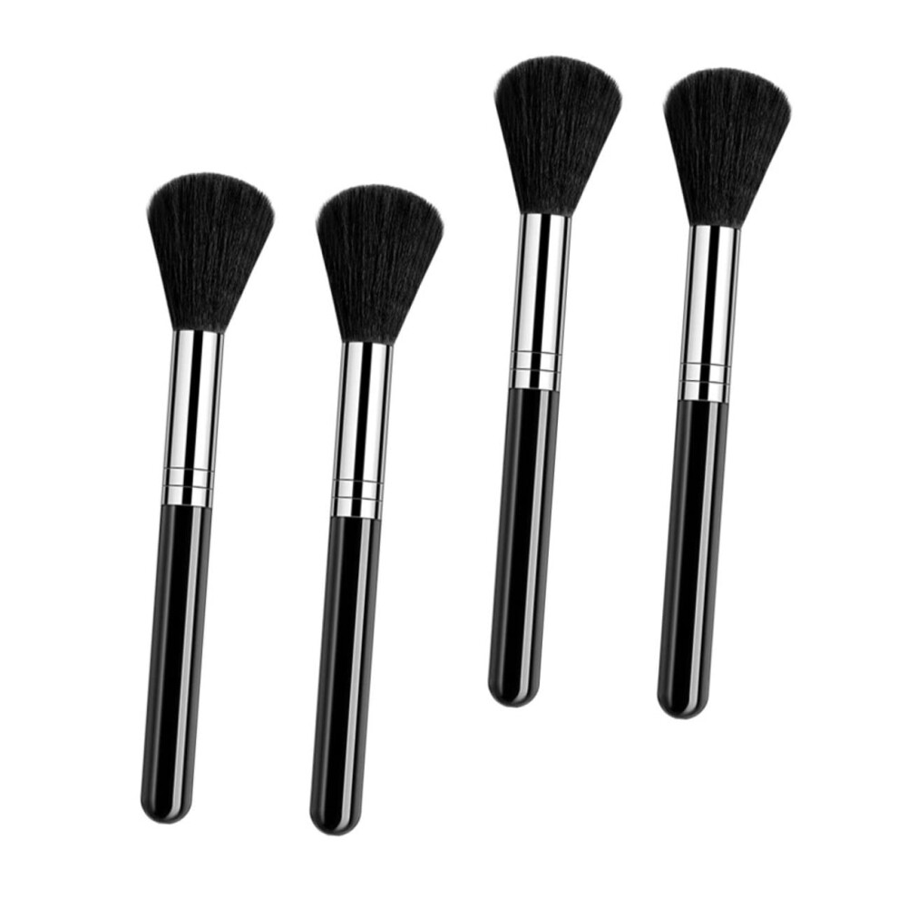 4pcs Professional Nail Dust Brush Manicure Cleaning Tool with Ergonomic Grip for Salon and Home