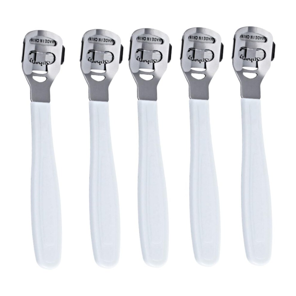 WRITWAA 5pcs Foot Callus Remover Set, Stainless Steel Pedicure Foot Shaver with Ergonomic Grip