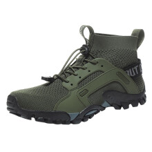 Men's Sports Shoes Waterproof Mesh Hiking Trainers Lightweight Breathable NonSlip Outdoor 10 Army Green