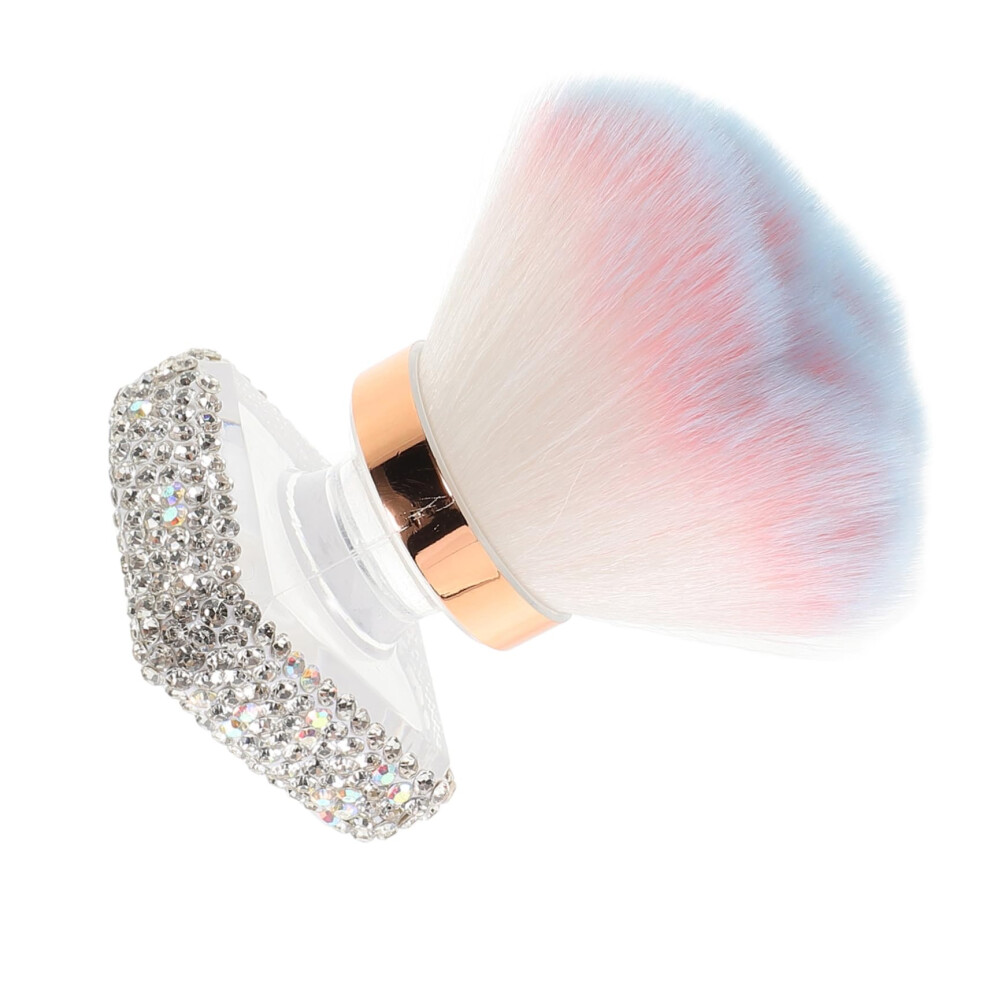 Makeup Brush and Nail Dust Brush with Soft Bristles, Transparent Handle, MultiUse for Cosmetic and Manicure