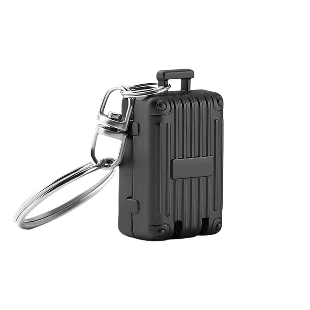Black Manicure Pedicure Set Stainless Steel Nail Clippers Compact Travel Grooming Kit