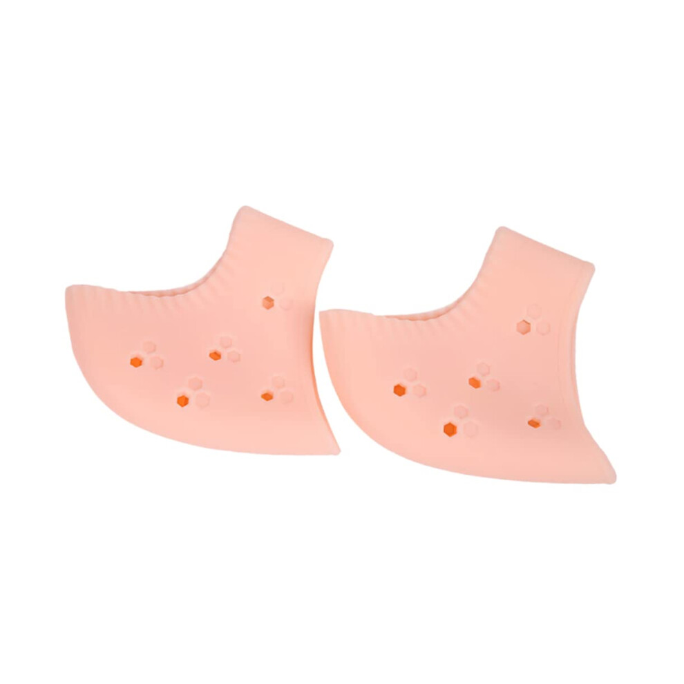 Heel Protectors with Moisture Lock and AntiSlip Cushion Socks for Women's Foot Care