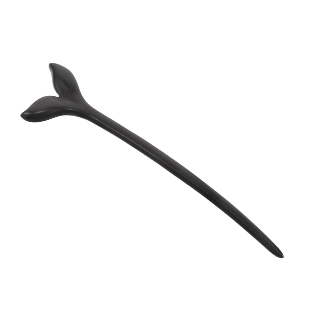 Unisex Black Handmade Wooden Hair Stick For Bun With Smooth Polished Finish And Chinese Style Hair Chopsticks