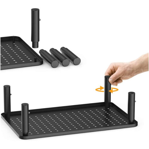 Monitor Stand Riser with Adjustable 3 Heights, Mesh Platform for Computer, Laptop, Printer, Notebook 2