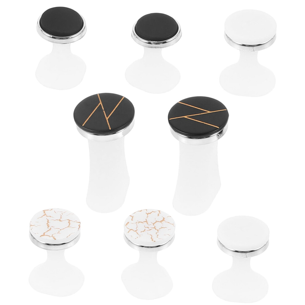 8pcs Silicone Toe Separators Comfortable Reusable Pedicure Spacers for Nail Polish and Salon Use