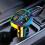 Bluetooth FM Transmitter for Car with Dual USB Fast Charging, Hands Calling and Battery Display 4