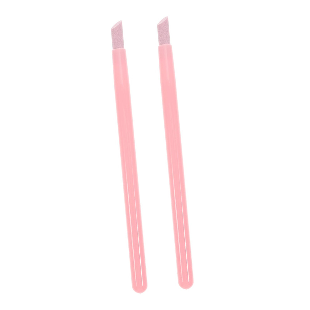 Professional Cuticle Pusher and Washable Nail Art Engraving Pen Set for Safe Manicure Care Pink