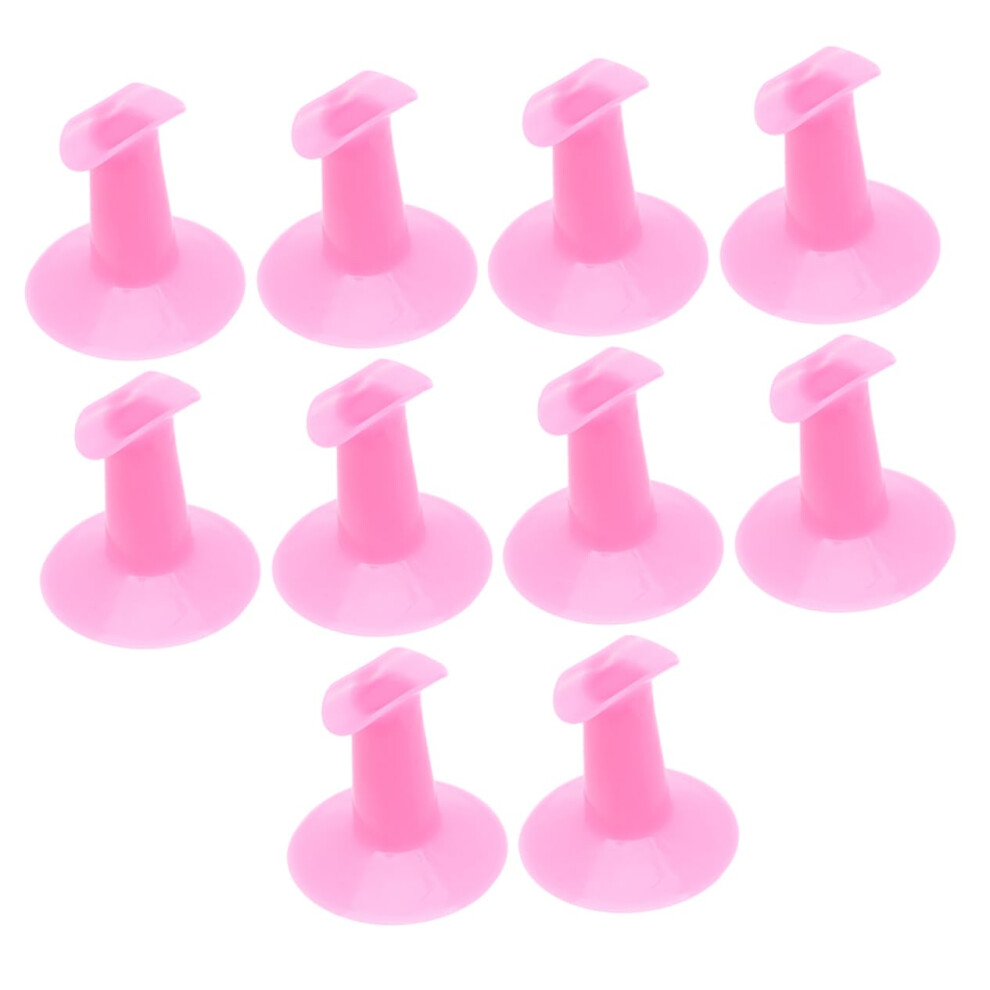 10pcs Plastic Nail Art Finger Stand Professional Manicure Finger Rest for Salon and Home Use
