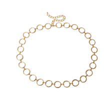 Corrente de cintura feminina da moda, joia corporal com corrente de strass e um toque de presente exclusivo, cinto ajustável em tom dourado para